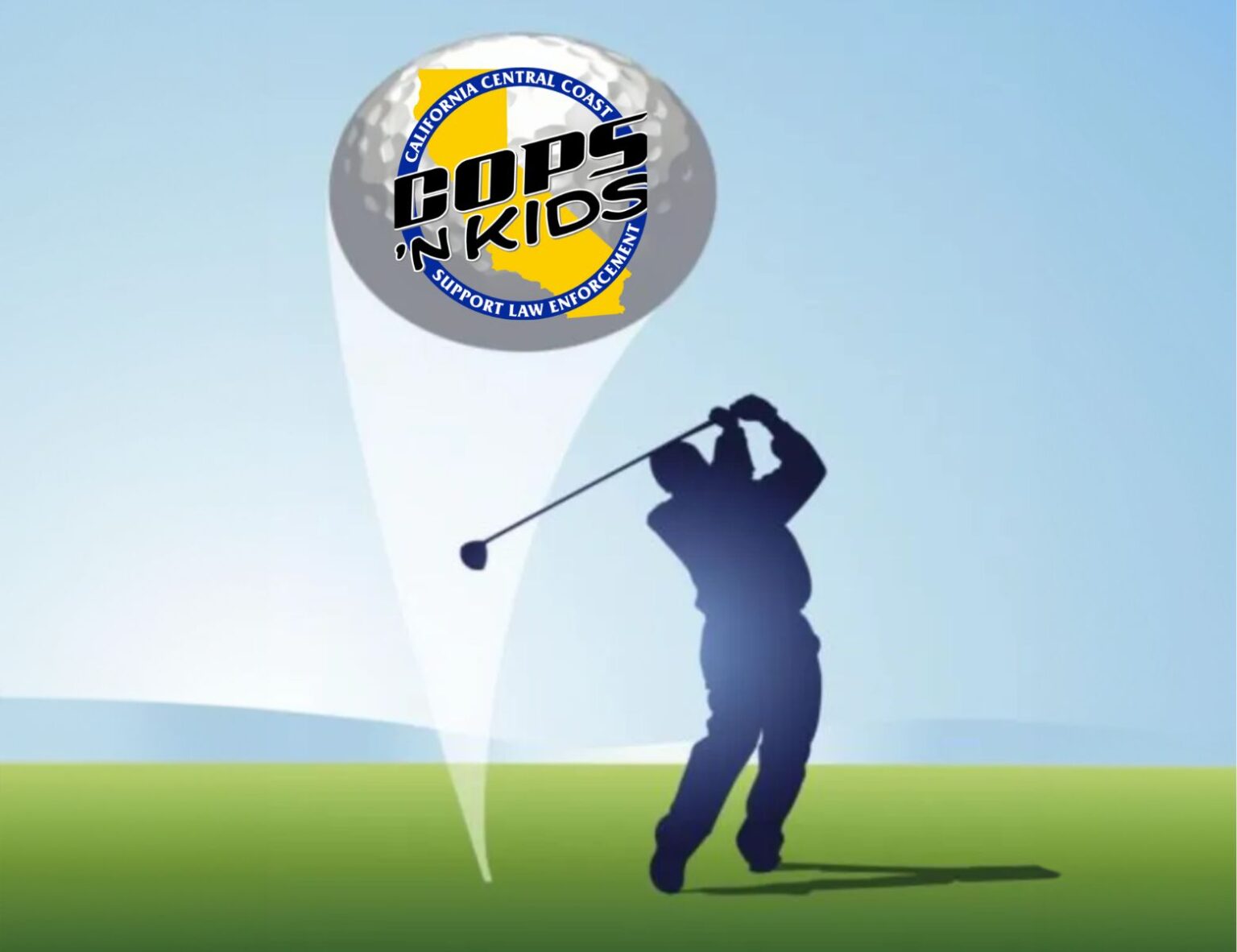 Golfers at the Cops 'N Kids benefit golf tournament at Pismo State Beach Golf Course