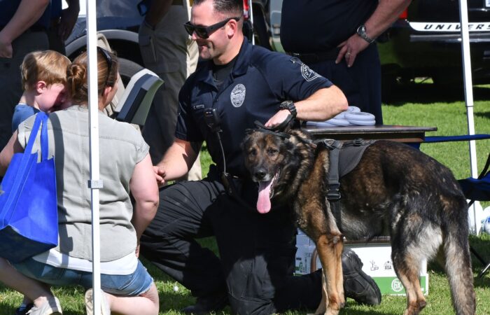 Children and local law enforcement at Central Coast Cops 'N Kids Field Day 2